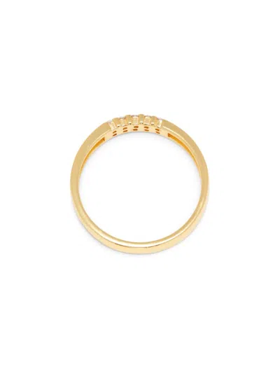 Shashi Women's Claire 14k Goldplated Sterling Silver & Cubic Zirconia Ring