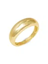 SHASHI WOMEN'S DOMINIQUE 14K GOLDPLATED DOME RING
