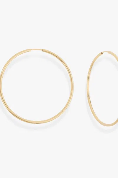 Shashi Women's Endless Hoop Earrings In Gold In White