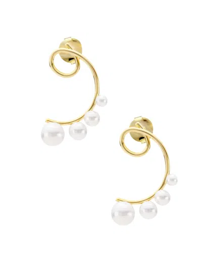 Shashi Women's Florentina 14k Gold Plated Faux Pearl Earrings