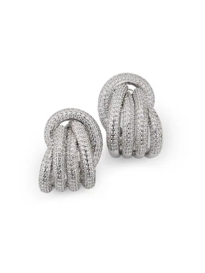 Shashi Women's Geneve Sterling Silver & Cubic Zirconia Stud Earrings In Pink