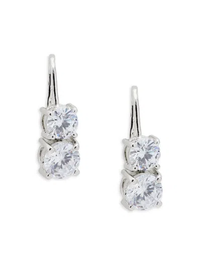 Shashi Women's Manchester Sterling Silver & Cubic Zirconia Drop Earrings