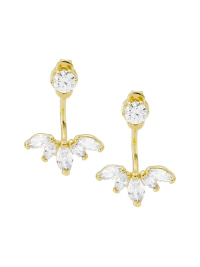 Shashi Women's Marquise 14k Gold Vermeil Cubic Zirconia Jacket Earrings