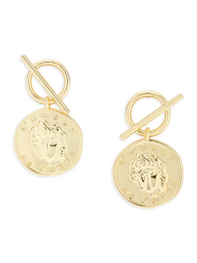 Shashi Women's Maverick 14k Goldplated Drop Earrings In Brass