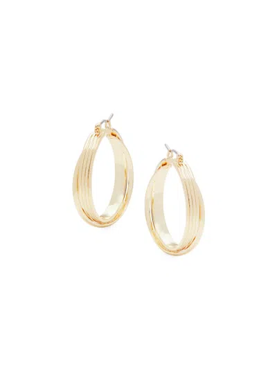 Shashi Women's Noa 14k Goldplated Hoop Earrings
