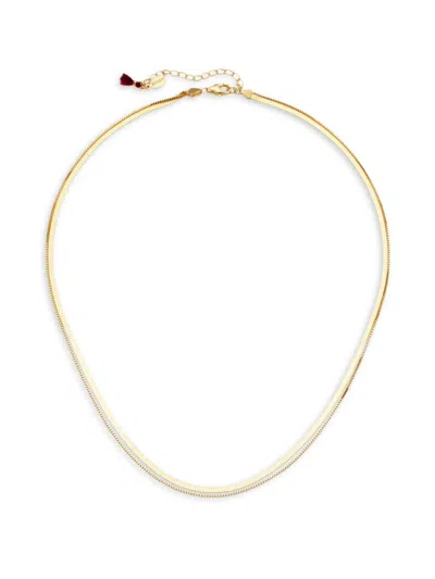 Shashi Women's Ohana 14k Yellow Gold Vermeil Double Chain Necklace