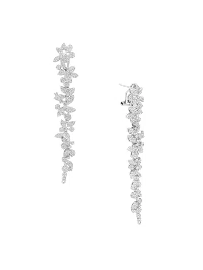 Shashi Women's Sierra Silver-plated & Cubic Zirconia Drop Earrings