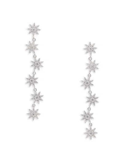Shashi Women's Sterling Silver & Cubic Zirconia Estrella Drop Earrings