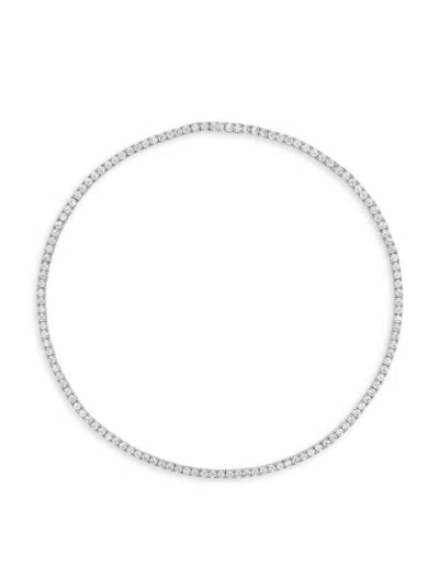 Shashi Women's Sterling Silver & Cubic Zirconia Tennis Necklace In Pink