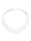 SHASHI WOMEN'S STERLING SILVER LAYERED NECKLACE