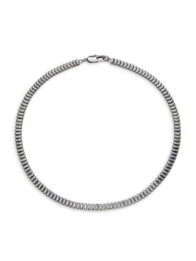 Shashi Women's Teagen Gunmetal Plated & Cubic Zirconia Chain Necklace