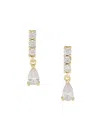 Shashi Women's Tracy 18k Gold Vermeil & Cubic Zirconia Drop Earrings In Gold