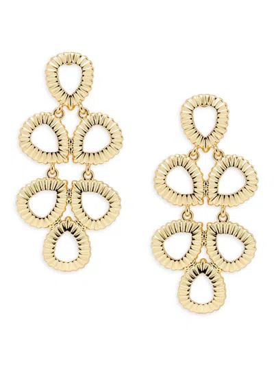 Shashi Women's Trellis 14k Goldplated Drop Earrings In Brass