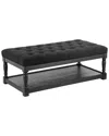 Shatana Home Athena Rectangular Coffee Table In Black