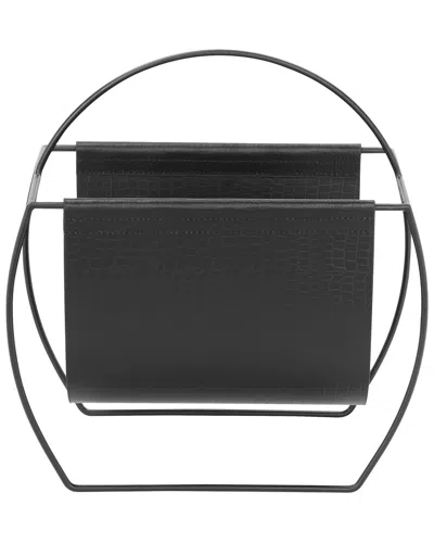 Shatana Home Blake Magazine Rack In Brass