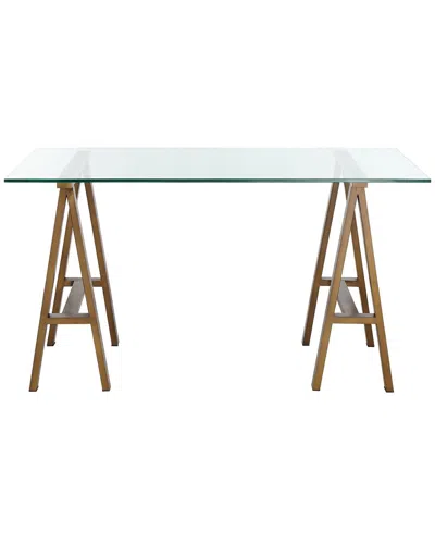 Shatana Home Brady Small Desk In Brass