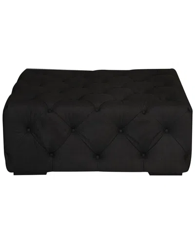 Shatana Home Jasper Rectangular Ottoman In Black