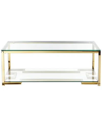 Shatana Home Nina Coffee Table In Gold
