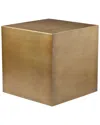 Shatana Home Spencer Large Side Table In Brass