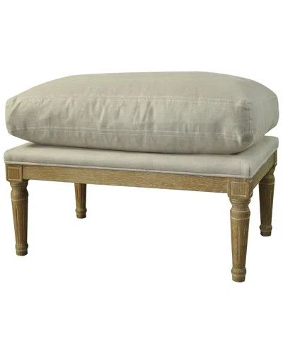 Shatana Home Warren Ottoman In Beige