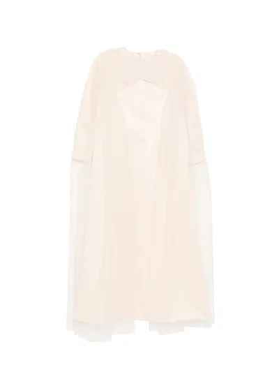 Shatha Essa Bead-embellished Maxi Dress In Neutral