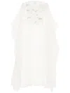 Shatha Essa Crystal Embellishment Dress In White