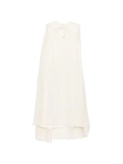 Shatha Essa Floral-print Maxi Dress In White