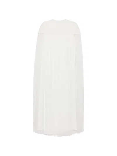 Shatha Essa High-neck Maxi Dress In White