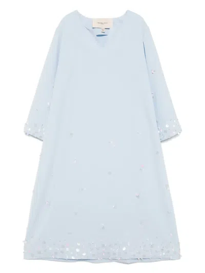 Shatha Essa Kids' Sequin Scatter Detail Dress
