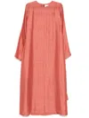 Shatha Essa Sleeve Panel Detailing Dress In 粉色