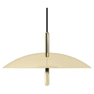 Pre-owned Shaun Kasperbauer Signal Pendant Light From Souda, Brass, Black Cord, Made To Order