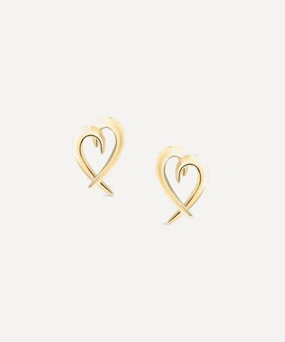 Shaun Leane 18ct Gold Vermeil Hook Heart Earrings