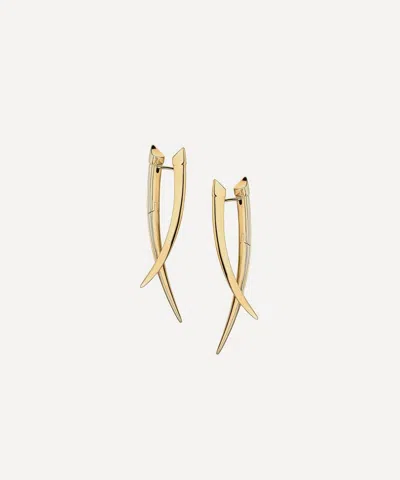 Shaun Leane 18ct Gold Vermeil Sabre Crossover Earrings
