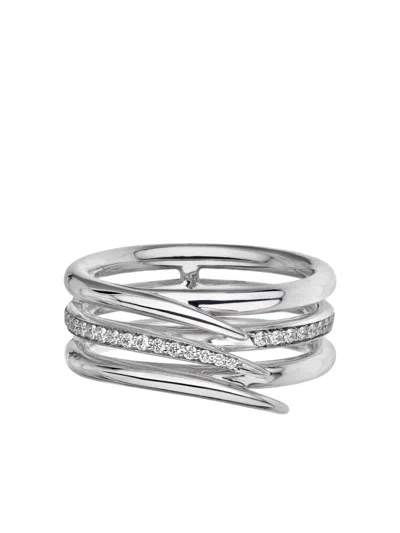 Shaun Leane 18k白金钯 Armis 钻石戒指 In Silver