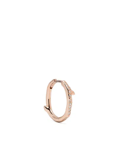 Shaun Leane Rose Gold Vermeil Cherry Branch Single Hoop Earring In Pink