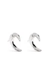 Shaun Leane 18kt White Gold Small Talon Diamond Earrings In Silver