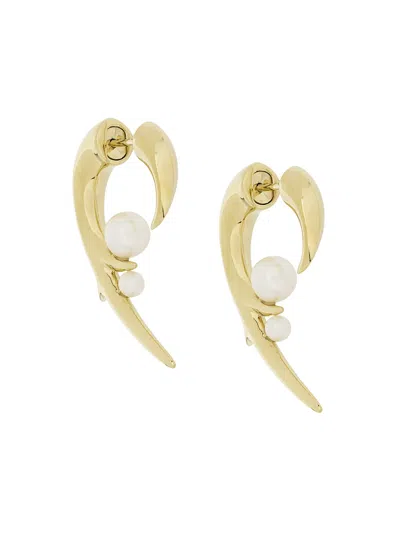 Shaun Leane Cherry Blossom Earrings In Gold