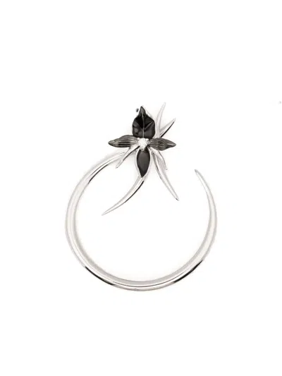 Shaun Leane Diamond Hoop Earrings In Metallic