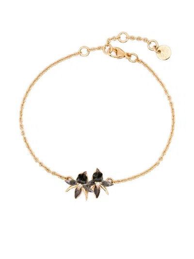Shaun Leane Diamond Orchid Bracelet In Gold