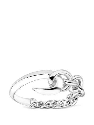 Shaun Leane Hook Chain Rings In Metallic