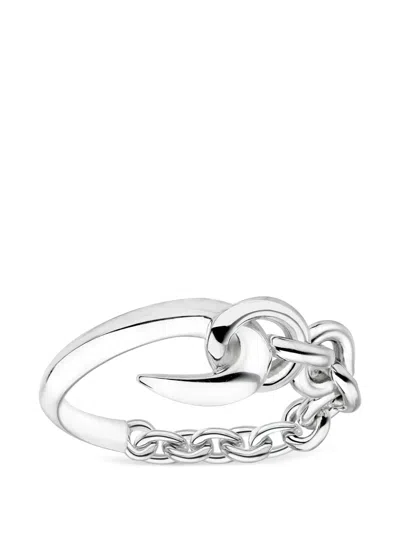 Shaun Leane Hook Chain Rings In Silver