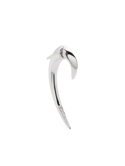 Shaun Leane Hook Diamond Single Earring In Metallic