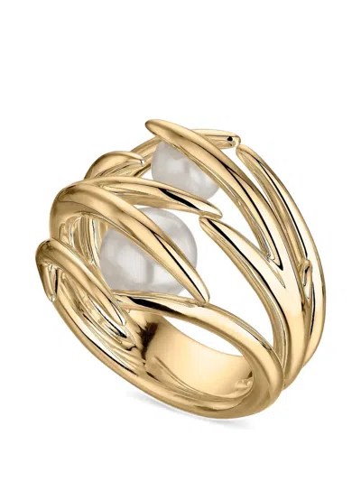 Shaun Leane Hook Freshwater Pearl Ring In Gold