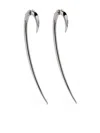 Shaun Leane Silver Large Hook Earrings In Metallic