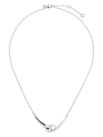 Shaun Leane Hook White Diamond Necklace In Silver
