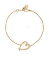 Shaun Leane Hooked Heart Bracelet In Gold