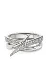 Shaun Leane Interlocking Diamond Ring Set In Silver