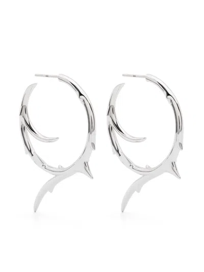 Shaun Leane Large Rose Thorn Hoop Earrings