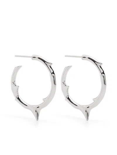 Shaun Leane Medium Rose Thorn Hoop Earrings