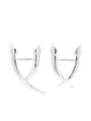 Shaun Leane Mini Sabre Crossover Earrings In Metallic